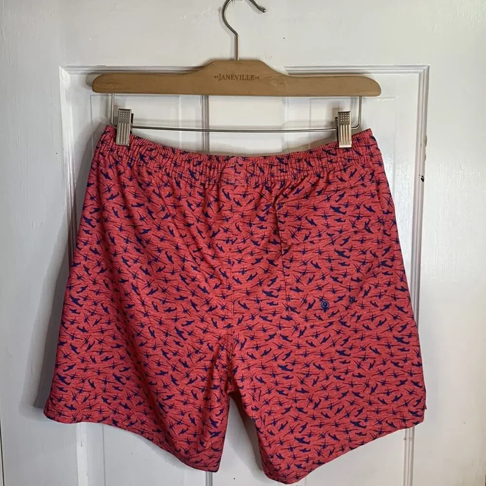 Vineyard Vines 7 Inch Airplane Printed Chappy Swim Trunks Shorts M-116 Sz XS